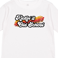 thumbnail image 4 of Inktastic Kickin' it Old School with Weathered Retro Stripe Boys or Girls Long Sleeve Toddler T-Shirt, 4 of 5