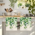 thumbnail image 4 of Country Leaves Kitchen Towels Set of 3, Spring Green Leaf Branches Vine Botanical Absorbent Dish Towels for Kitchen, Microfiber Hand Towel, Quick Drying Tea Towel for Cleaning Decorative Dishcloths, 4 of 7