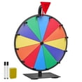 thumbnail image 1 of VEVOR Roue Tournante de 12 Po pour Prix, Roue Tournante à 12 Emplacements avec Support, Roulette de Table pour Gagner de la Fortune avec Effacement à Sec et 2 Marqueurs, 6 Couleurs, Assemblage Facile, pour Fêtes, Pub, Salon Professionnel, Carnaval, Événements, 1 of 1