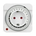 thumbnail image 1 of Plug In Outlet Timer, Mechanical Indoor Timer Socket EU Plug 230V Countdown Automatic 15 Minute Increment  For Home For Light Phone, 1 of 8