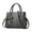 Grey, variant on Purses and Handbags for Women Fashion PU Leather Satchel Shoulder Bags Solid Color Office Work Tote Crossbody Bag