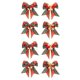 thumbnail image 1 of Paquete de 8 lazos navideños con campanas, para decoración navideña, decoración del hogar, decoración del árbol de Navidad, 1 of 5