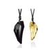 thumbnail image 1 of Collar con colgante de la suerte personalizado para hombre, accesorio para pareja, largo ajustable y sencillo con cristales de estrella y púas dominantes, 1 of 5
