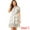 White, variant on DARING DIVA Floral Ruffle Hem A-Line Smocked Chiffon Dress S White