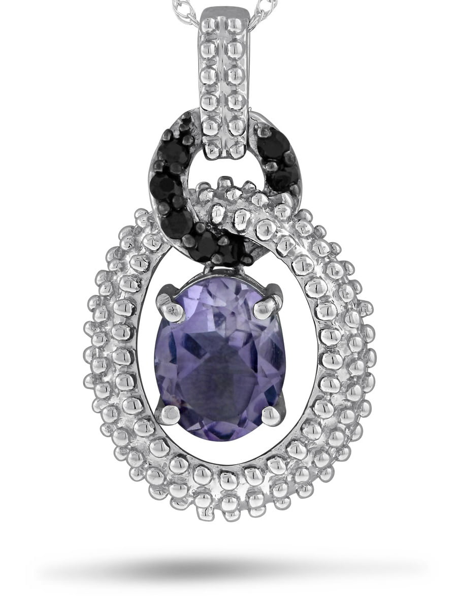 Samuels Jewelers Factory Direct - Viola, Oval-cut Amethyst & Black ...