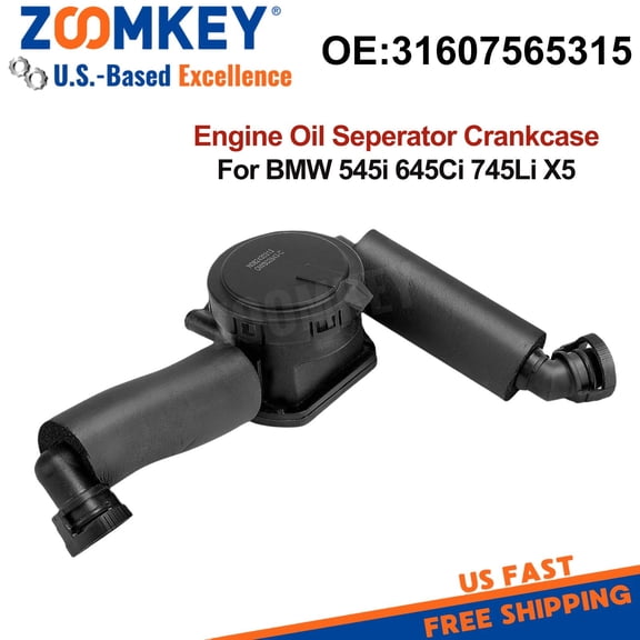 Engine Oil Seperator Crankcase Fit for BMW 545i 645Ci 2004-2005 745i 745Li 02-05 X5