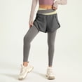 thumbnail image 2 of CAIXIA Women Skirted Full Length Leggings with Pockets,Tennis Skorts Skirts with Leggings Yoga Skorts, 2 of 7
