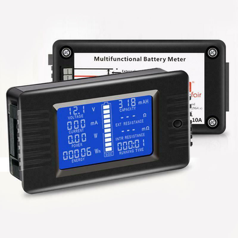 Digitalmultimeter Charge-Discharge Batterietester 0-300A Dc 200V Volt Amp Meter 