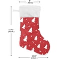 thumbnail image 2 of Coolnut Christmas Stocking Personalized Christmas Tree Large Candy Stocking Hanging Gift Xmas Stockings Decoration 1 PC for Family Holiday Party Ornaments Decor Fireplace, 2 of 7