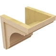 thumbnail image 5 of 12"W x 12"D x 12"H Wide Warren Rough Cedar Woodgrain TimberThane Corbel, Primed Tan, 5 of 6