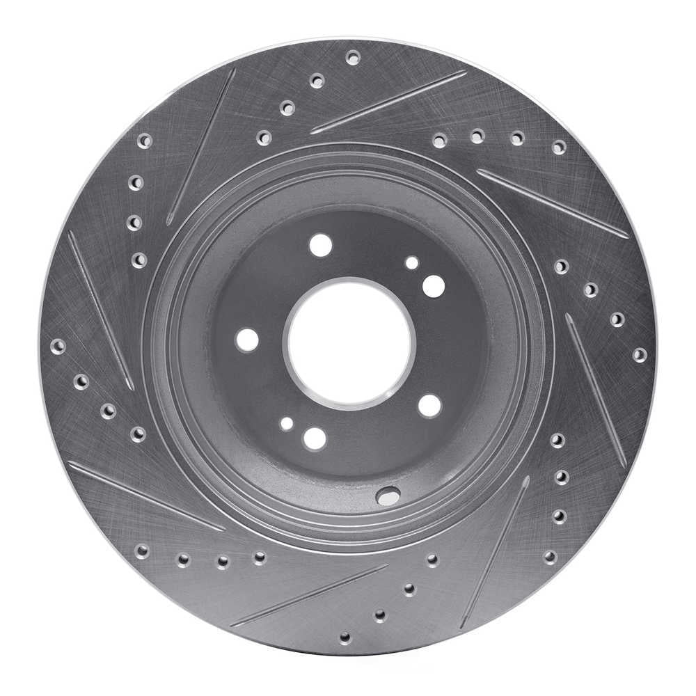 Dynamic Friction Company 631-03056R DFC Brake Rotor - Drilled And Slotted - Silver