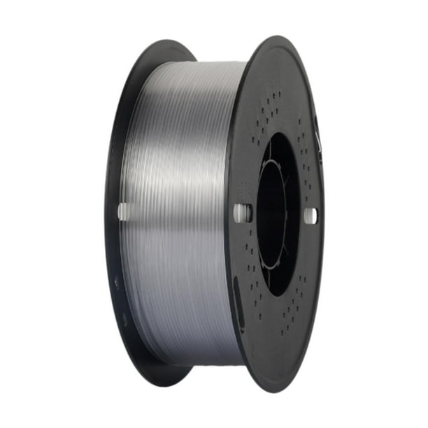 Filamento PETG para impresora 3D de 1,75 mm, resistente al desgaste, enrollado perfectamente, material de impresión 3D para oficinas, habitaciones y dormitorios. Claro
