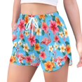 thumbnail image 2 of FORMRS Womens Swim Shorts Mesh Liner Quick Dry Casual Beach Board Bottom with Pockets, Sizes S-2XL, Tropical Flamingo Pattern, 2 of 9