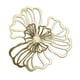 thumbnail image 1 of Decoración de pared de metal, flor decorativa de pared, estilo moderno, adorno floral de pared Dorado Grande, 1 of 9