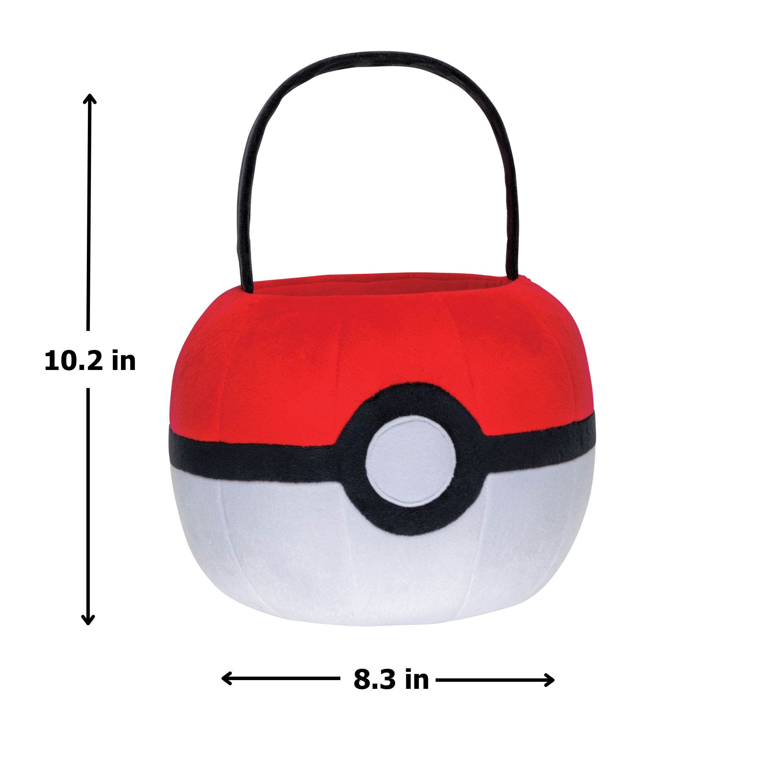 Pokémon Spring Plush Poké Ball Basket with Soft Carry Handle
