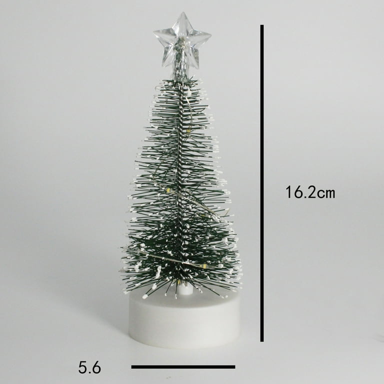 12 Pack Mini Christmas Trees for Tabletop, Xmas Holiday Home Indoor  Decorations, 4.25 x 2 inches