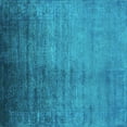 thumbnail image 1 of Ahgly Company Machine Washable Indoor Square Oriental Turquoise Blue Industrial Area Rugs, 7' Square, 1 of 4