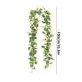 thumbnail image 3 of YOHAVEN Christmas Garland Decorations 6FT, Green Artificial Rattan Hanging Vines, Holiday Festive Leaf Garland for Mantle Fireplace Christmas Tree Front Door Wall Indoor Outdoor Home Decor, 3 of 6