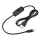 thumbnail image 1 of Cable USB Uxcell con Interruptor ON/OFF USB Macho a Tipo-C Macho Extensión 1M Negro, 1 of 5