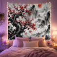 thumbnail image 2 of Traditional East Asian with Wash Gnarled Tree, Serene Japanese Inspired for Japanese Art Lovers, Wall Decor, Mother'S Day Gift, Tapestry Wall Hanging for Dorm and Living Room, 2 of 7