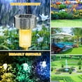 thumbnail image 6 of 12 Pack Solar Garden Lights, Outdoor Waterproof Solar Pathway Lights, Stainless Steel LED Landscape Lighting for Walkway Patio Yard Lawn Driveway (Warm White), 6 of 8