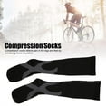 thumbnail image 2 of LYUMO Bas de Compression de Course, Bas de Compression Anti-Fatigue Soulagement de la Douleur Bas Jusqu'aux Genoux pour Sports de Plein Air, 2 of 11