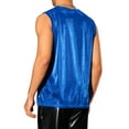 thumbnail image 3 of INSPIRE CHIC Glitter Tank Top for Men's Slim Fit Sleeveless Disco See Through Sparkly Vest S Blue, 3 of 5