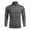 Dark Gray, variant on Men's Turtleneck T shirt Casual Lightweight Cotton Slim Fit Basic Pullover Tops