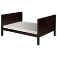 Camaflexi Full Size Tall Platform Bed with Twin Trundle Panel