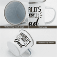 thumbnail image 2 of KAAYEE WORLD'S BEST Dad 12 Oz Enamel Stainless Steel Metal Camping Campfire Coffee Mug Cup - Funny Motivational Inspirational birthday gift for dad papa,father friend Father's Day Gift, 2 of 7