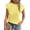 Tender Yellow, variant on Women's Summer Going Out Tops Dressy Casual Crewneck Short Sleeve Textured Basic Cute Trendy T Shirts Tee Blouse