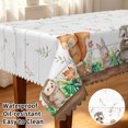 thumbnail image 2 of Tchckioa Cute Animals Tablecloth for Restaurant,60x84 Rectangular Waterproof Stain Proof Table Cover, 2 of 6