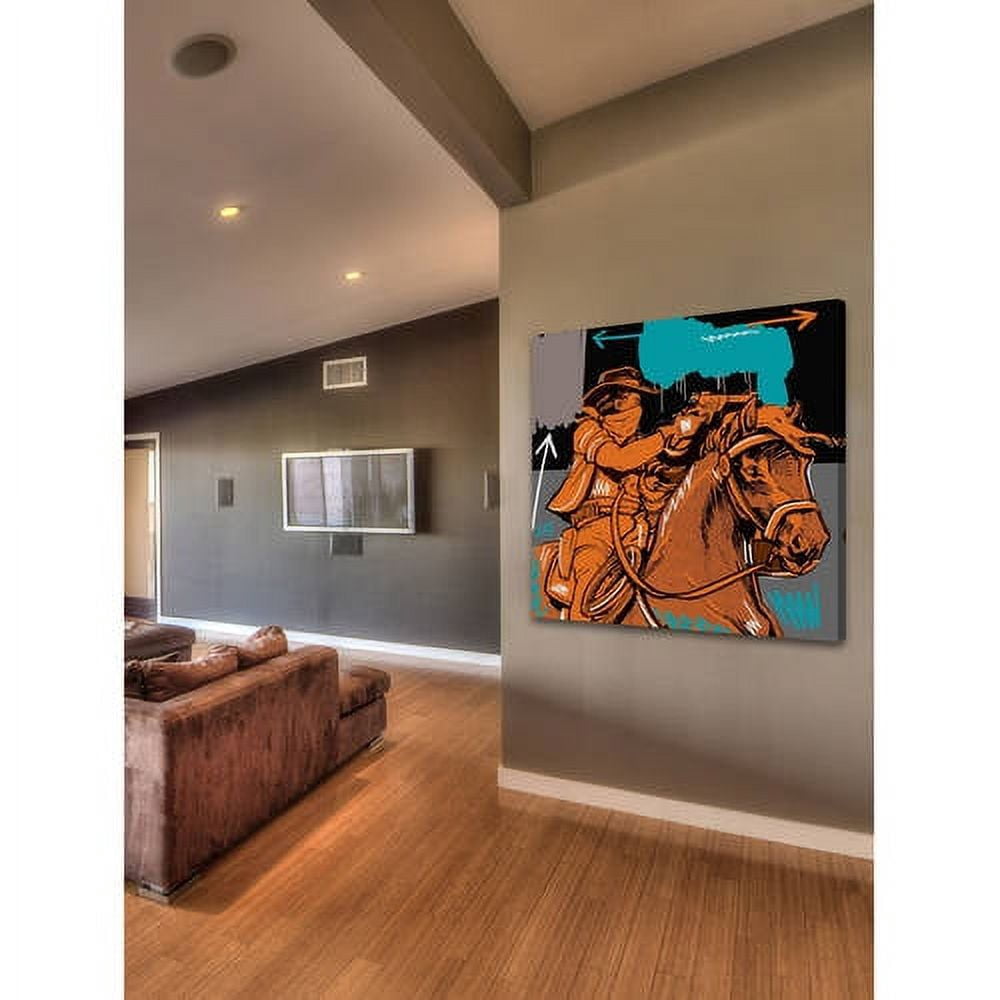 Marmont Hill "Raider II" by Josh Ruggs Painting Print on Wrapped Canvas