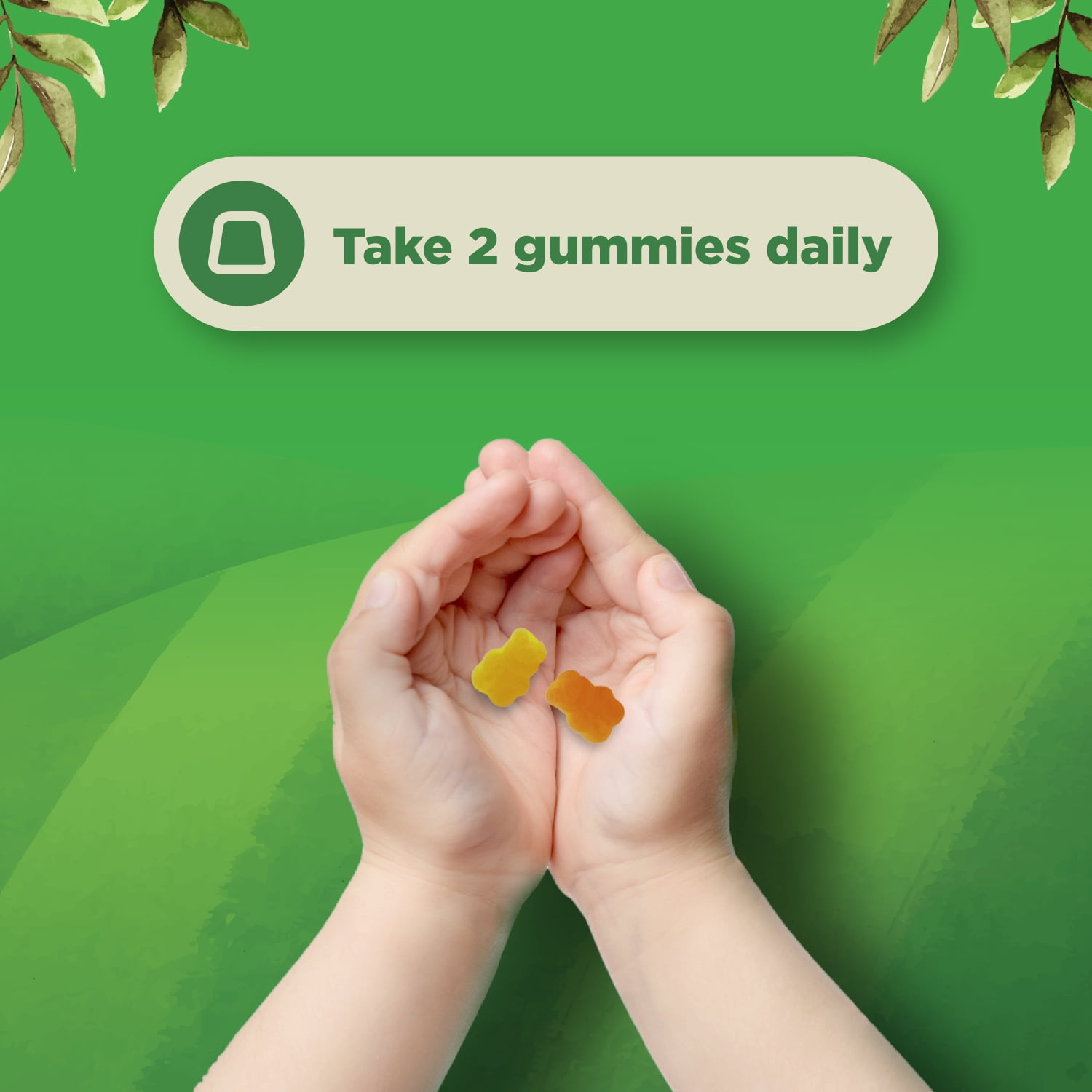 Natures Craft Kids Multivitamin Gummies, Plant Based Immune Support Supplement, 180 Count