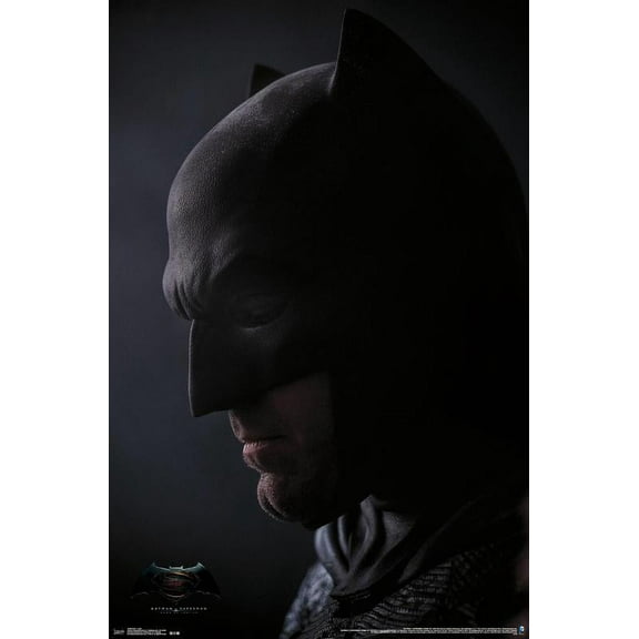 DC Comics Movie - Batman v Superman - Cowl Wall Poster, 22.375" x 34", Framed