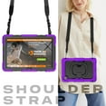 thumbnail image 7 of For Lenovo Tab TB-311XU/K10C TB-311FU Case 10.1 inch, 360 Rotating Shockproof Cover with Stand, Handle, Shoulder Strap, Purple, 7 of 7