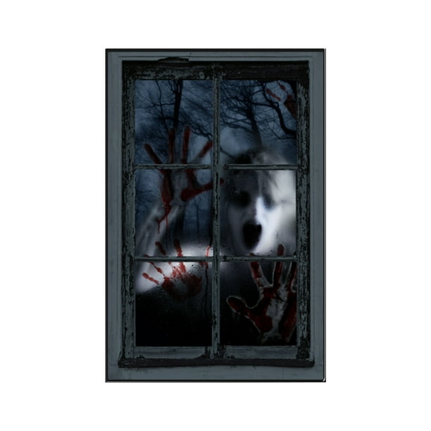 Mom's Best Pegatinas para letreros de vidrio para puertas y ventanas de Halloween con fantasmas y monstruos