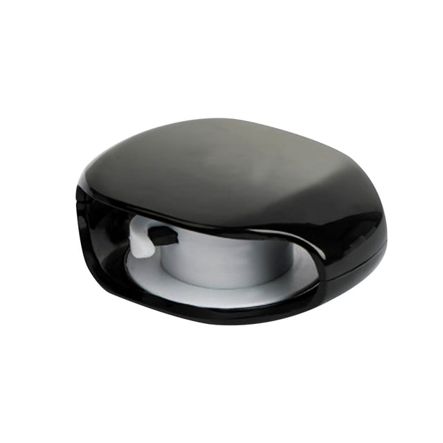 Bearachild Rollo de cable, bobinadora de gestión de cables de plástico, suministros organizadores portátiles para cables de auriculares y teléfonos Cables de audio/vídeo Negro
