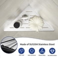 thumbnail image 3 of Corner Shower Shelf 10" Brushed 304 Stainless Steel Slot Design Recessed Corner Shelf Bathroom Shelf Rack for Tiled Wall, 3 of 13