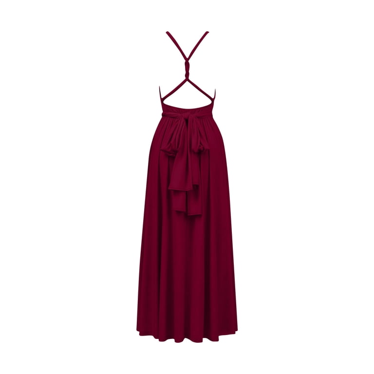 cross strap ruffle floor length dress Crossed Top Ruffled Layers Long Prom Dress with Slit Black / US 8