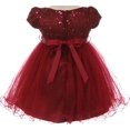 thumbnail image 2 of Baby Flower Girl Dress Lace Bodice Crystal Tulle Bottom Silver XL MBK 340B-SL, 2 of 3