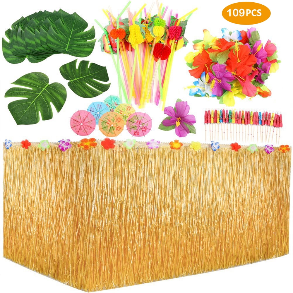 Download Kangyuanshuai 109 Pieces Tropical Party Decoration Set ...