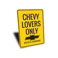 thumbnail image 3 of Chevy Lovers Only Novelty Sign, Metal Wall Decor - 10x14 inches, 3 of 4