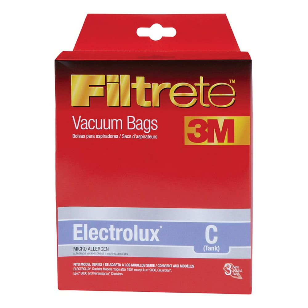 3m 67706-6 Electrolux Size C Filtrete Vacuum Bags 3 Count - Walmart.com ...