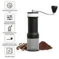 thumbnail image 2 of Manual Coffee Bean Grinder for Home Use 40 Level Adjustable Espresso Grinder with Clear Bin Double Bearing Positioning With Long Hand Crank Portable Coffee Grinder for Camping Travel, 2 of 9