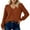 Brown, variant on UJNDER Women's Solid Color Long Sleeve Knit Sweater Soft Comfortable Pullover Top for Fall Casual Outfits Army Green S