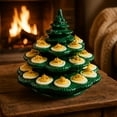 thumbnail image 6 of WEGFTDUOP Christmas Tree Deviled Egg Holder, 2026 New 4 Tier PC Resin Deviled Egg Platter, Reusable 24 Holes Christmas Tree Shaped Holiday Serving Egg Tray, Stackable Egg Plate Gift, 6 of 10
