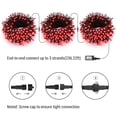 thumbnail image 2 of Luces navideñas de color rojo brillante, 24 m, 240 LED, impermeables, 8 modos, 2 of 6