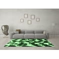thumbnail image 3 of Ahgly Company Indoor Round Abstract Emerald Green Modern Area Rugs, 8' Round, 3 of 4