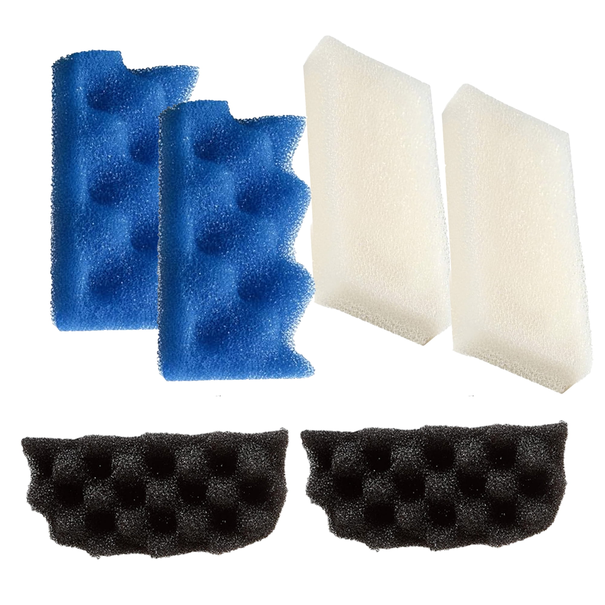 TropicAqua Replacement Aquarium Bio Sponge Foam Filter Pads Inserts Value Pack Suitable for Fluval 106, 107(Pack of 18)